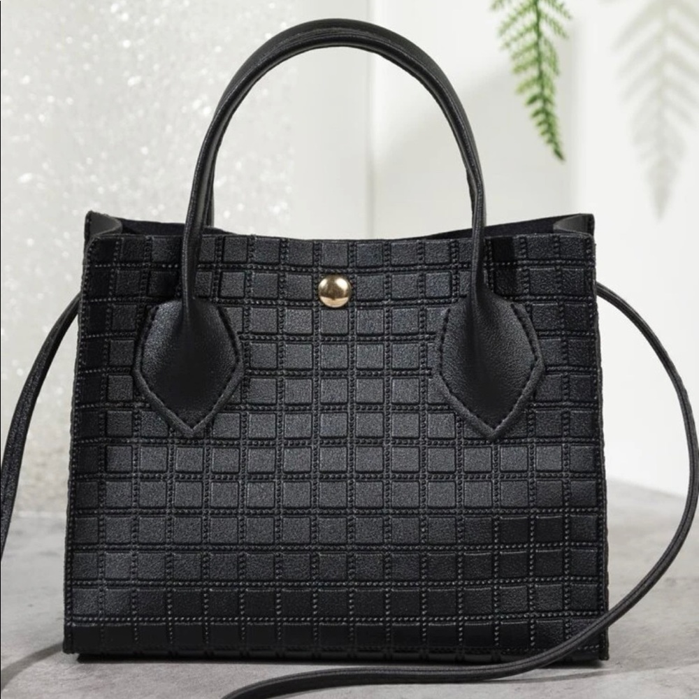 NWT Black Pattern Mini Handbag